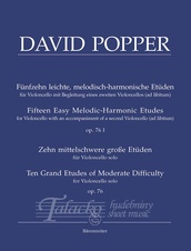 Fifteen Easy Melodic-Harmonic Etudes for Violoncello op. 76